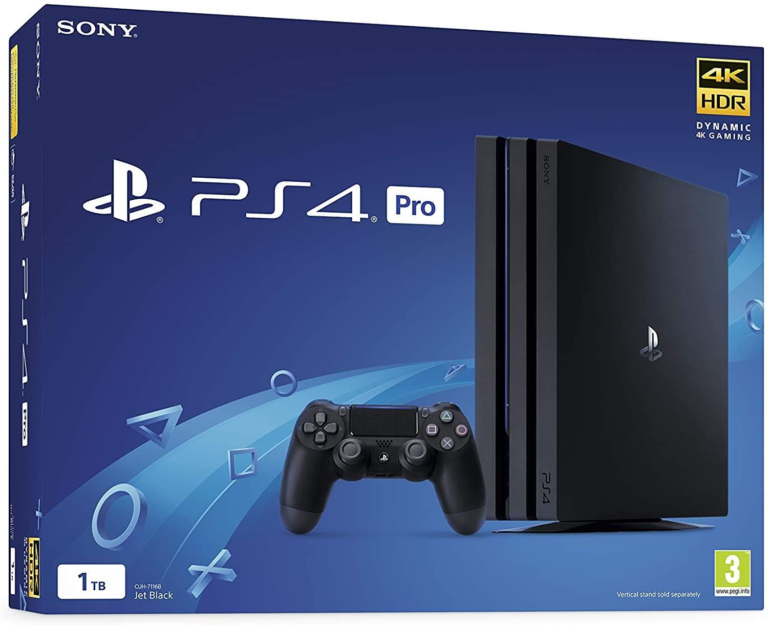 Konsola Sony PlayStation 4 Pro 1TB - (PS4) - Czarna Playstation Consoles Emefa