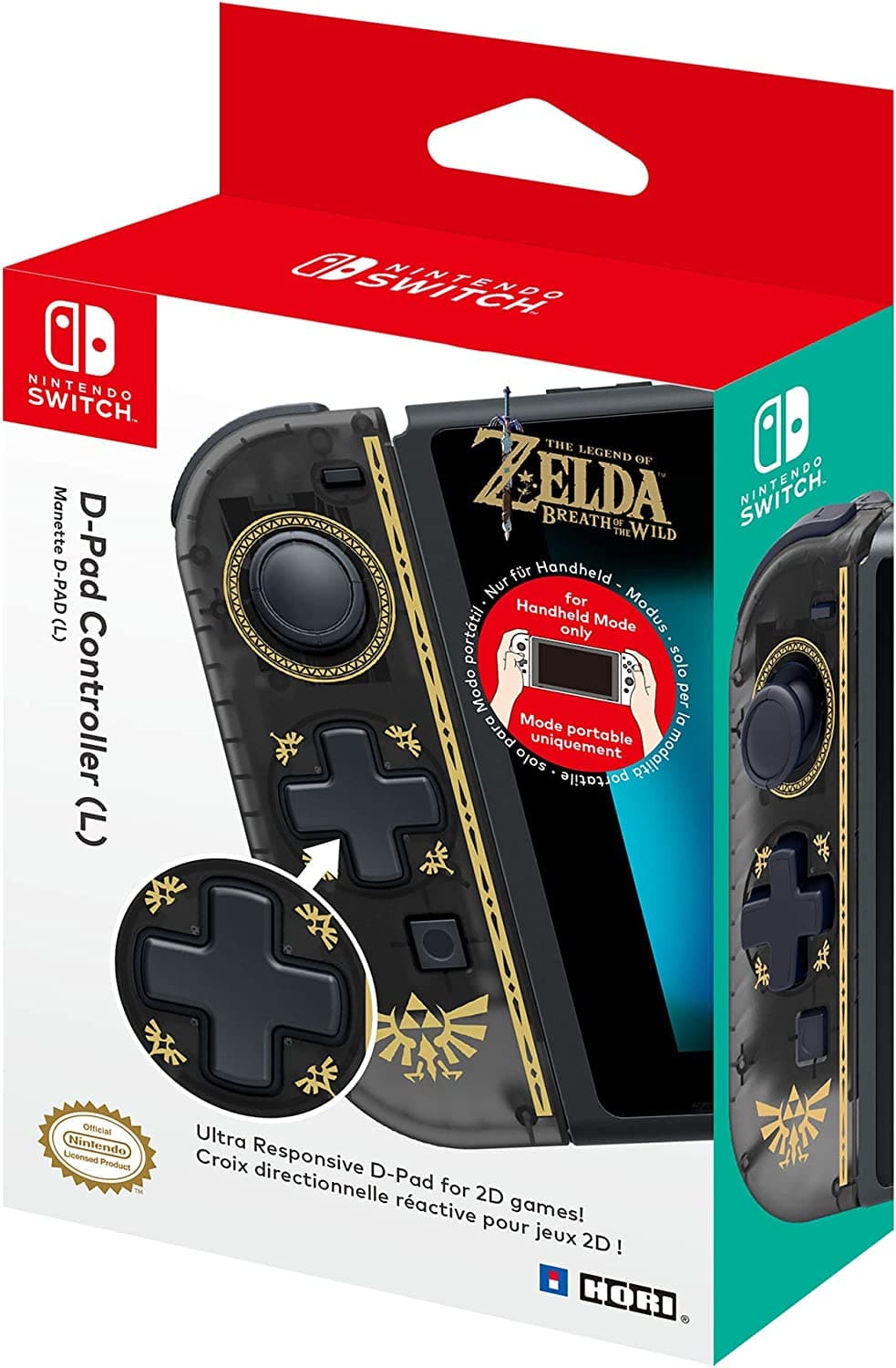 Oficjalny licencjonowany kontroler D-Pad Joy-Con Left Nintendo Zelda Wersja na Nintendo Switch Konsole Nintendo Switch Emefa